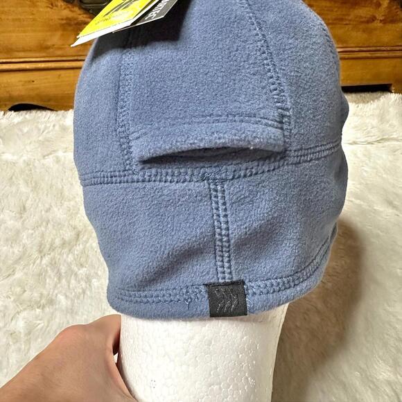 NWT All In Motion Women's Blue Fleece Beanie with Ponytail Opening - Picture 5 of 8